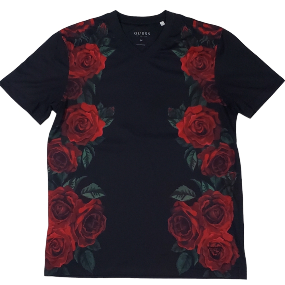 GUESS V Neck T-shirt